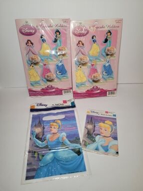 Disney Princess Birthday Party Cinderella Cupcake Holder Treat Sacks Thank You